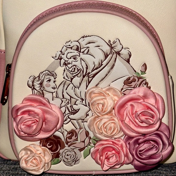 Loungefly Disney Beauty and the Beast Floral Portrait Mini Backpack main image 9